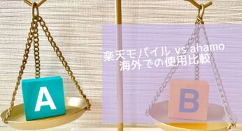 楽天モバイル vs ahamo！海外で使うならどっちがおすすめ？